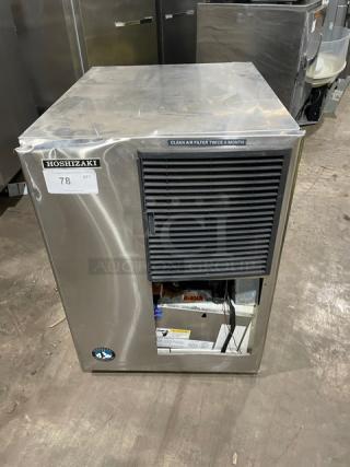 Hoshizaki Commercial Stainless Steel Electric Powered Air-Cooled Cresent-Cube Style Ice Making Machine Head! Model: KM-515MAH SN: T00207D! 115-120V 1 Phase! - Item #1217229