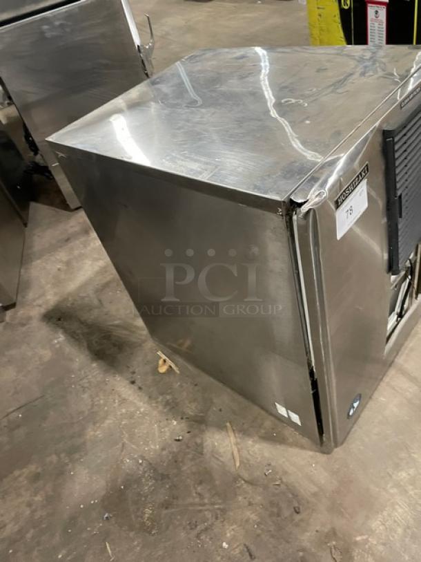 Hoshizaki KM-515MAH stainless steel ice making machine head, air-cooled, crescent-cube style, 115-120V, commercial use.