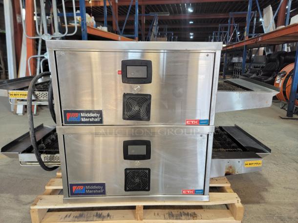 Middleby Marshall CTX DZ33T 2022 electric conveyor ovens, double stack, stainless steel, high-speed, excellent condition.