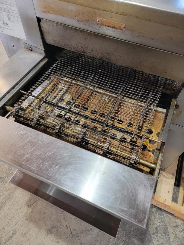 Middleby Marshall CTX DZ33T double stack electric infrared conveyor oven, used condition, stainless steel exterior.