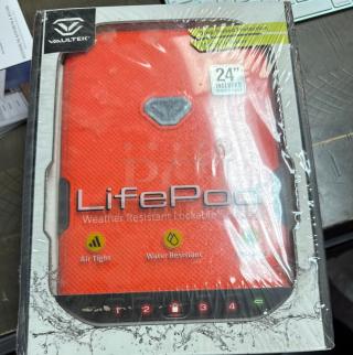 Brand new Vaultek LifePod lockbox in original packaging. Weatherproof, airtight, water-resistant. Ideal for valuables.