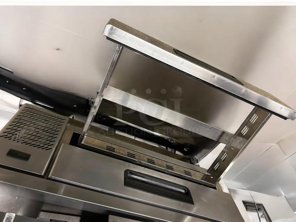 Blue Air BACB48M two-drawer refrigerated chef base in pristine condition, stainless steel finish, fully tested, 115V.