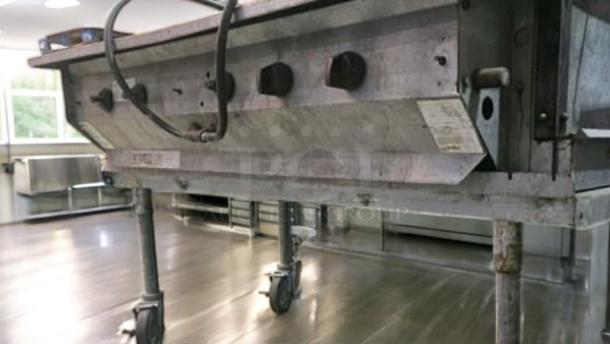 MagiCater LPG-60 portable gas charbroiler, excellent condition, propane-fueled, 120,000 BTU, tested and working, visible controls.