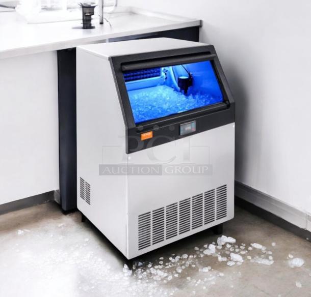 VEVOR Ice Making Machine, Model ZBJ50KG SYP70-5001V1, in outstanding condition, fully tested, 110V, working.