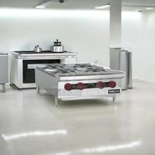 Brand New ThermaTek TCHP24-4L 24" Heavy-Duty 4-Burner Gas Hotplate, stainless steel, in original packaging, natural gas.