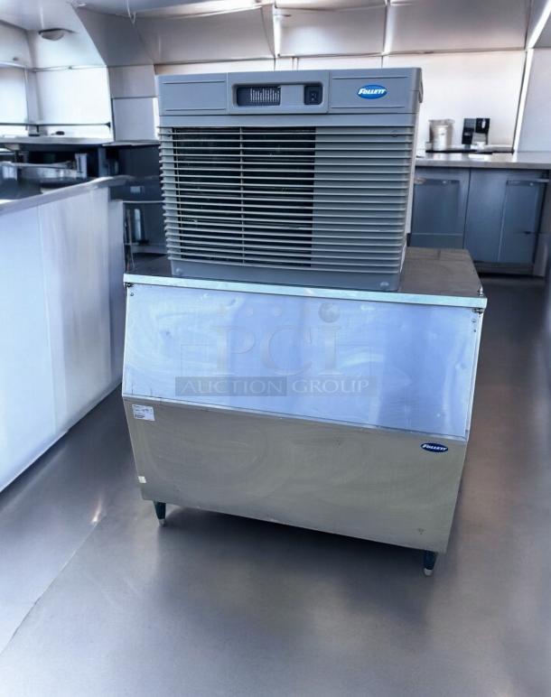 Immaculate Follett HCC1410AHS Chewblet® Ice Maker with Bin, 208–230V, fully tested, features a Follett logo, excellent condition.