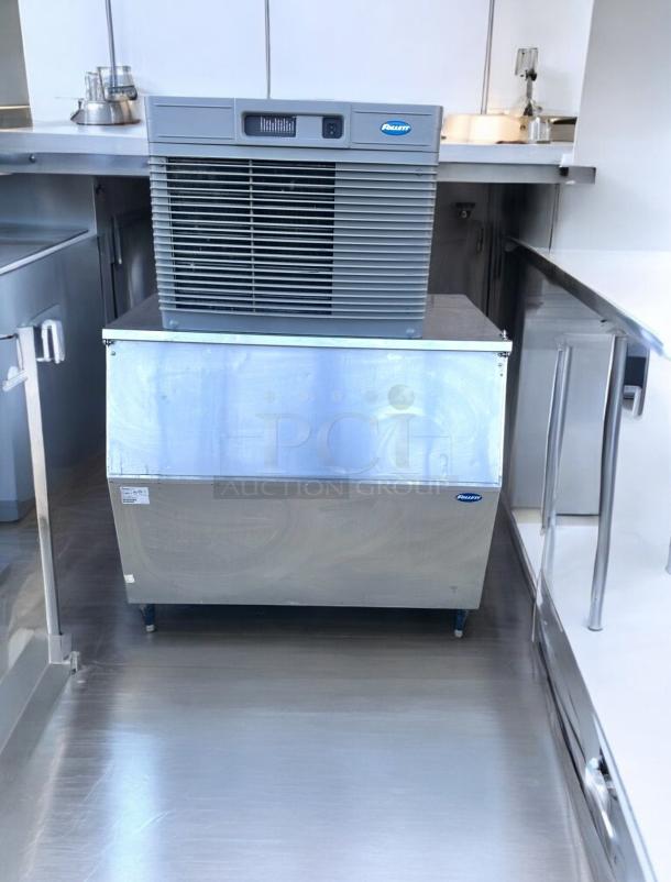 Follett HCC1410AHS Chewblet® Ice Maker with Bin, immaculate condition, fully tested, 208–230V, stainless steel, Easton, PA.