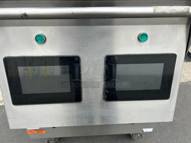 Garland XPG24 X-Press gas flat griddle, stainless steel, dual touchscreen controls, tested working condition.
