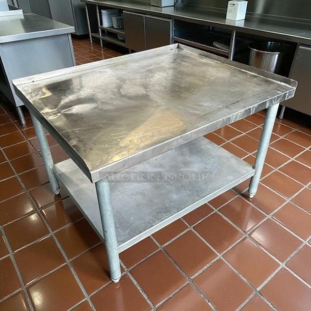 Atosa ATSE-3036 MixRite 36"x30" stainless steel equipment stand in great condition, featuring a sturdy lower shelf.