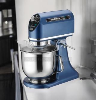 Waring Commercial Luna WSM7L 7 Qt Planetary Mixer, blue, excellent condition, 120V, tested and working.