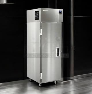 Delfield 6025XL-S single door commercial refrigerator, stainless steel, excellent condition, fully tested, 115V.