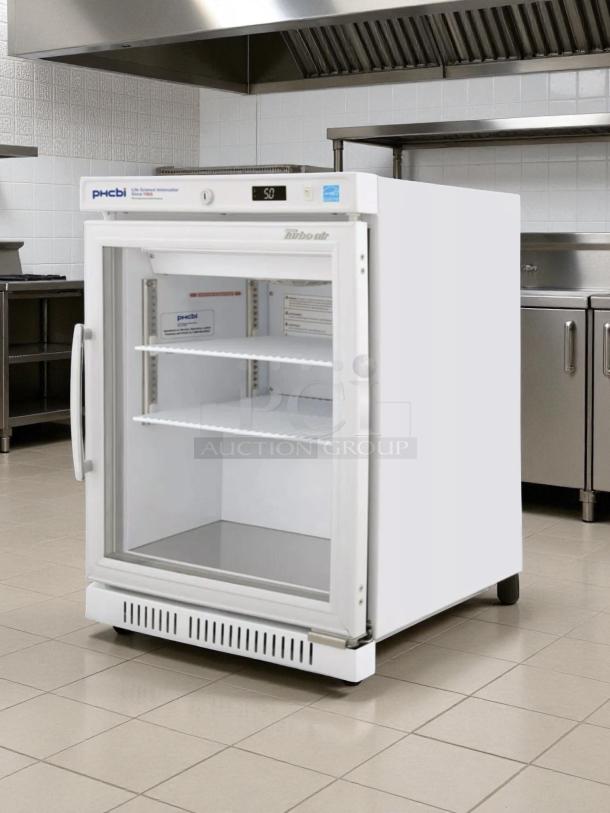 Turbo Air TSU-4RW-N6 countertop vaccine refrigerator, excellent condition, glass door, digital display, tested and working.