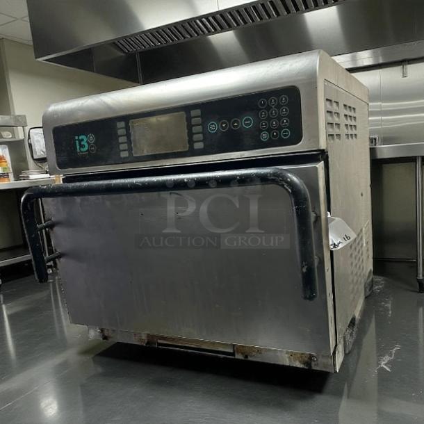 TurboChef I3 rapid cook convection/microwave oven, 23", excellent condition, tested and working, control panel visible.