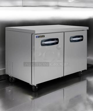 Brand New – Blue Air UR48 Undercounter Refrigerator – Dual Solid Doors – 48” Wide – 115V – Fully Tested & Working! - Item #1216592