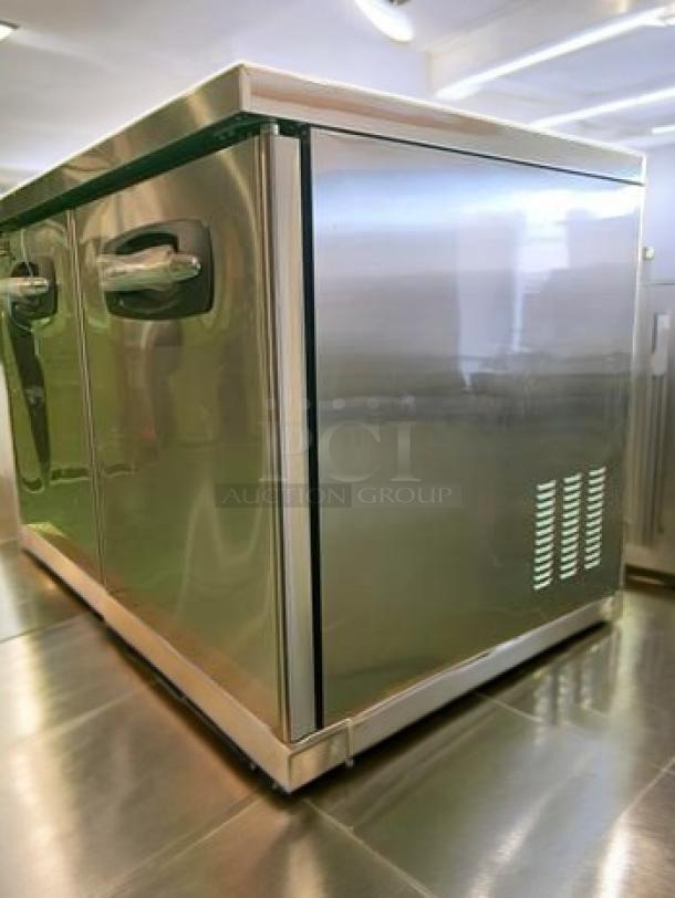 Brand new Blue Air UR48 undercounter refrigerator, dual solid doors, 48" wide, stainless steel, tested and fully working.