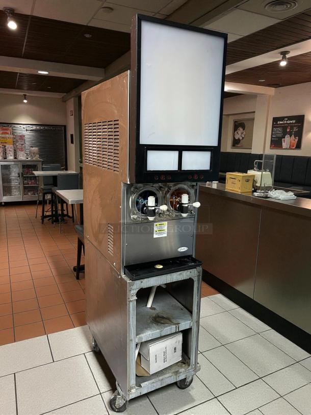 Cornelius 621466142 Viper™ frozen drink machine with four 1.25-gal bowls, 29" width, tested working, in fair condition.