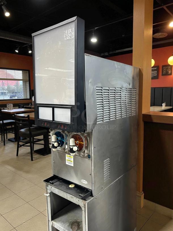 Cornelius 621466142 Viper Frozen Drink Machine with four 1.25-gal bowls, 29" width, 230v, tested working, stainless steel.