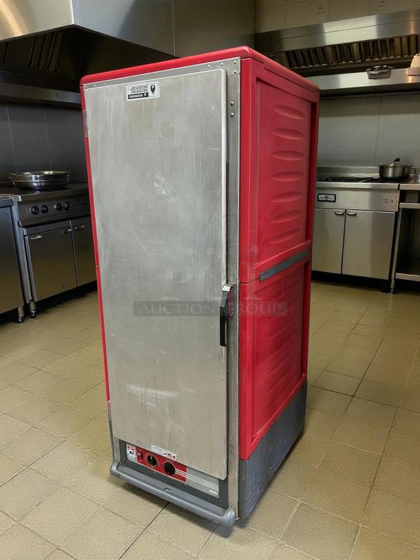 Metro C539-HFS-U heated holding cabinet, stainless steel door, excellent condition, tested, with visible control panel.