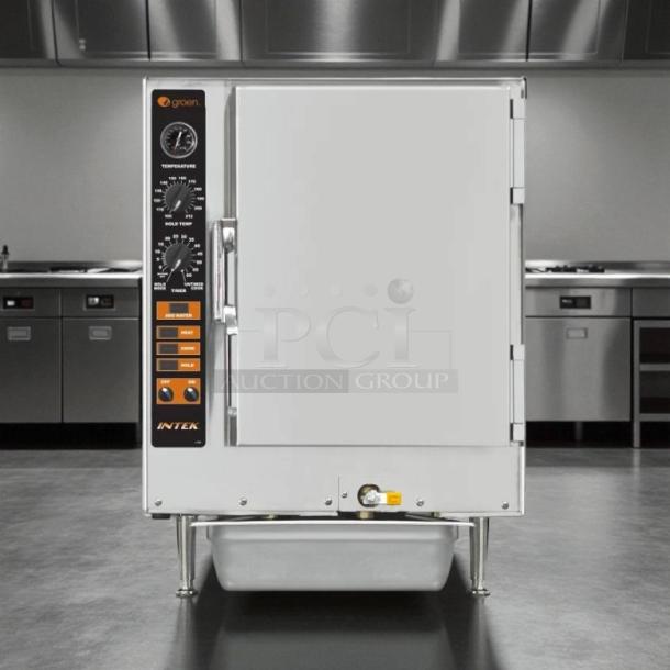 Groen XS-208-12-3 23" electric convection steamer, boilerless, external heating, tested and working, excellent condition.