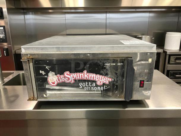 Otis Spunkmeyer OS-1 commercial convection cookie oven, tested, working, includes two trays, signs of wear on exterior.