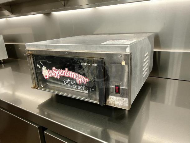 Otis Spunkmeyer Model OS-1 commercial convection cookie oven, tested and working, includes two trays, visible branding.