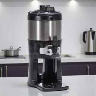 Brand new Bunn 42700.0200 TF 1 Gallon Stainless Steel ThermoFresh Server with digital sight gauge and base, in original box.