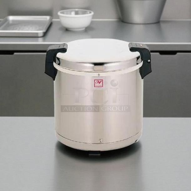 Thunder Group SEJ22000 commercial rice warmer, 50 cups, stainless steel, tested and working, great condition, 110/120V, 100W.