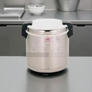 Thunder Group SEJ22000 commercial rice warmer, 50 cups, stainless steel, tested and working, great condition, 110/120V, 100W.