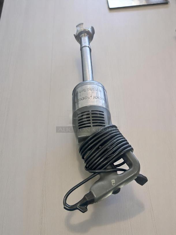Robot Coupe MP 350 Turbo commercial immersion blender, excellent condition, fully tested, with coiled power cord.