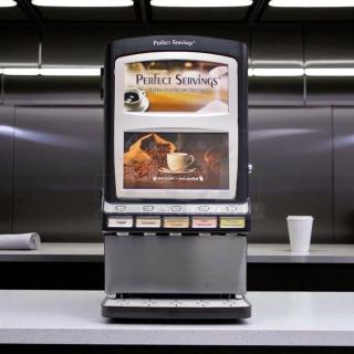 Brand new Perfect Servings UV-PSPD-5-AV-BL-T-B automatic powder dispenser. 120V, 60Hz, commercial grade.