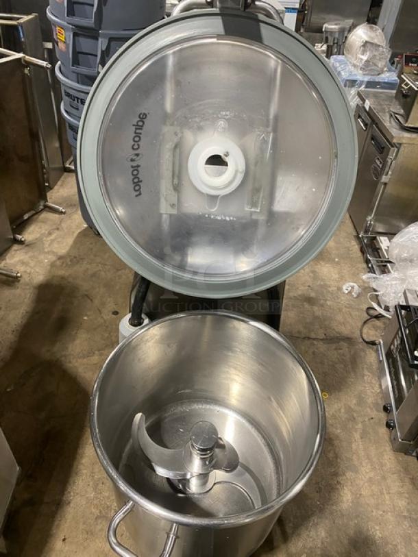 Robot Coupe BLIXER45 stainless steel food processor, 49.5 qt capacity, 2-speed. Model: BLIXER45, SN: 3520111113D-02, 208-240V 3-phase.