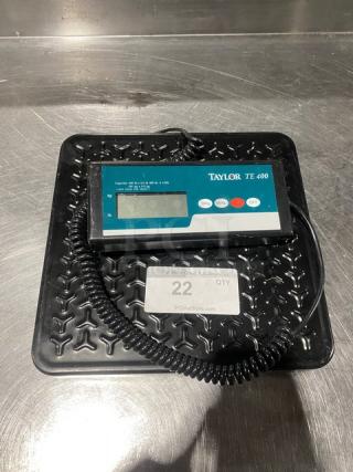 Taylor Precision Series Commercial Black 400 Lb. Digital Receiving Scale! Model: TE400! - Item #1217467