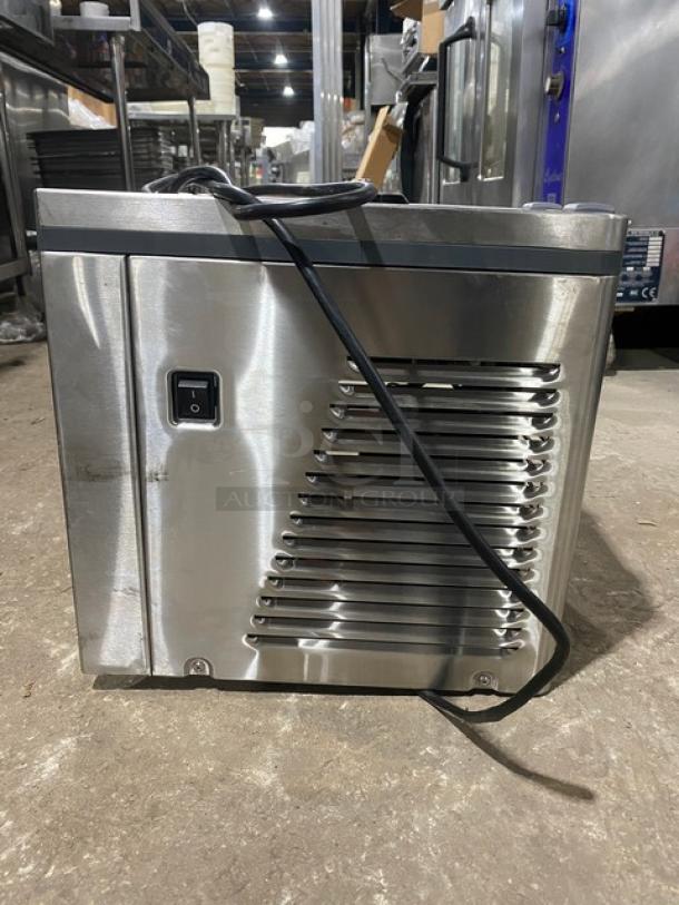 Crathco 2018 stainless steel refrigerated beverage dispenser, model CS-2E/1D-16, electric, used, 120V, SN: T415817.
