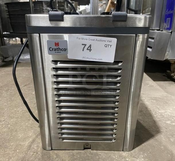 Crathco CS-2E/1D-16 stainless steel beverage dispenser, electric, countertop, excellent condition, SN: T415817, 120V.