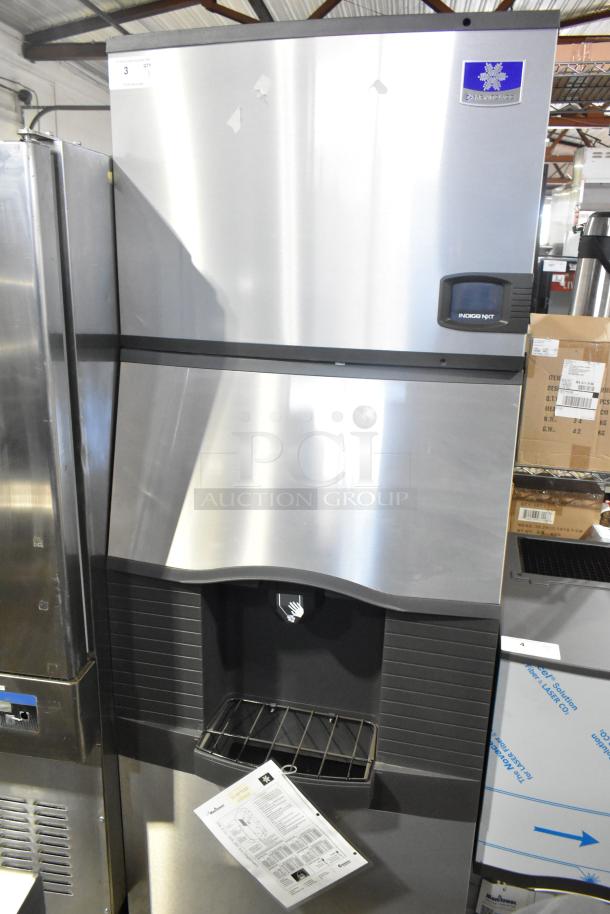 2019 Manitowoc IYF0600A-261 stainless steel ice head on SPA310 dispenser. Operates at 208-230V, 1 phase. Excellent condition.