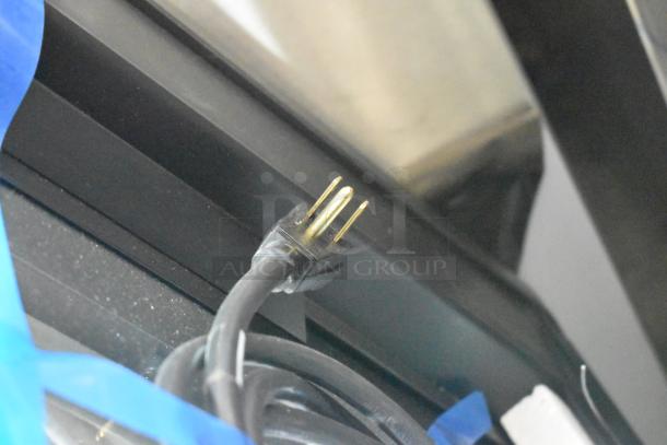 Brand new True TGM-R-36-SC/SC-S-S R/LK NS bakery case power cord. 115V, 1 Phase. Slight scratches. Curved glass not shown.