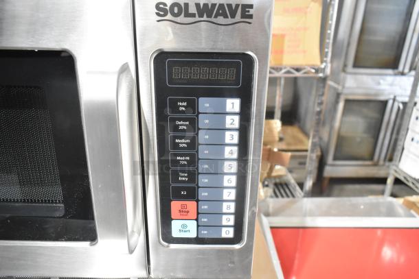 Brand new Solwave 180MW1800TH stackable commercial microwave, large 1.2 cu. ft. interior, push button controls, 208/240V.