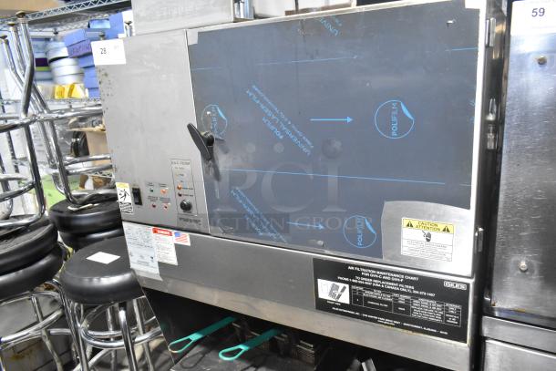 Giles GVH-C ventless recirculating hood system, stainless steel, electrostatic air cleaner, 208-240V, model GVH-C.