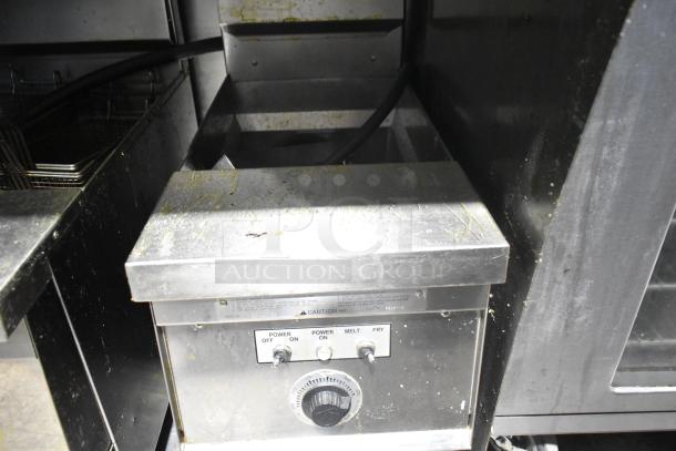 Giles GVH-C stainless steel ventless recirculating hood with electrostatic air cleaner. Visible power controls. Model GVH-C.