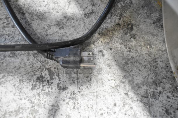 Power cord for AvaToast CTA7001 stainless steel commercial conveyor toaster oven, 120 volts, in used condition.