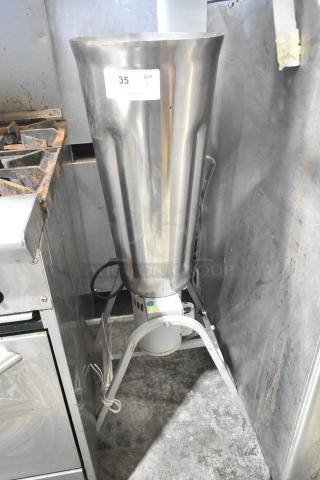 LIQ25-1 Metal Commercial Floor Unit, 127 Volts, 1 Phase. Features stainless steel construction with visible model labeling.