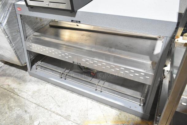 Hatco GRHD-3PD metal 2-tier warming display case, commercial countertop, 120 volts, 1 phase, gently used condition.