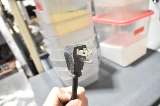 Plug for a 2018 Scotsman CU1526MA-1E Stainless Steel Ice Machine, 115V, 1 Phase, showing standard condition.
