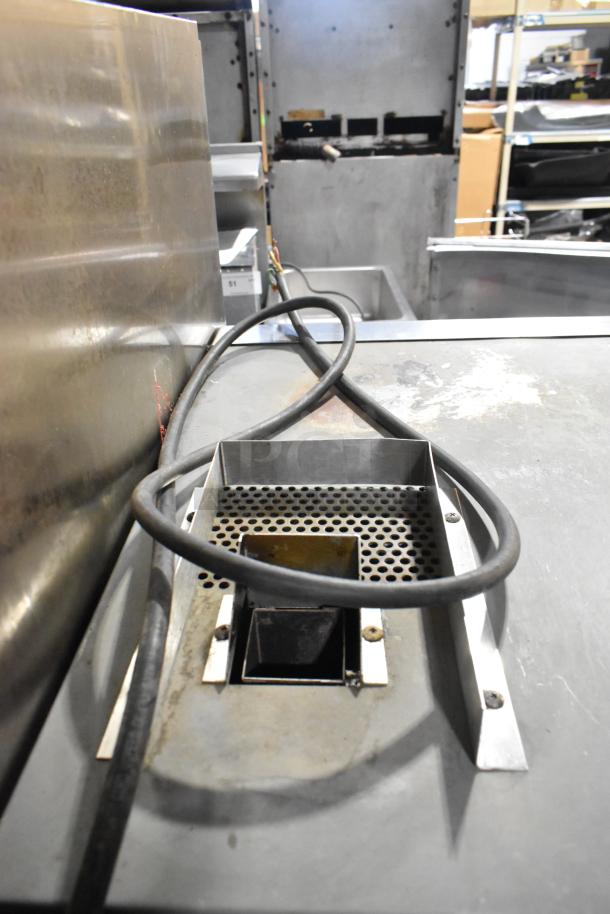 Vulcan stainless steel commercial gas convection oven, half size, visible wiring, good condition, durable and efficient.