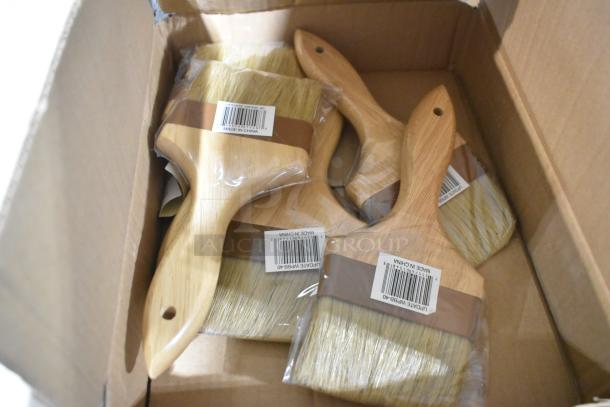 New Update WPBB-40 brushes in packaging, marked "Made in China," set in a cardboard box.