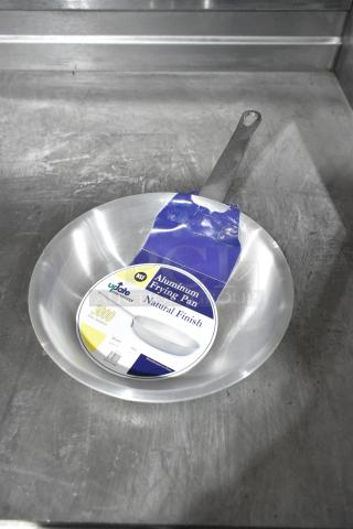 New Update International aluminum fry pan, scratch and dent, natural finish, model AFP-7, NSF certified, with label.