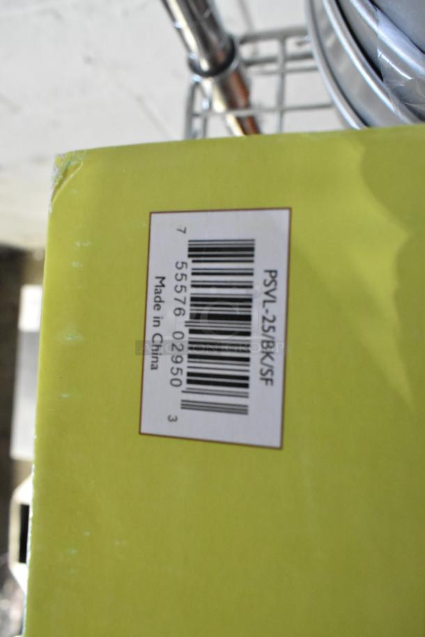 Two brand new Air Pots, still in packaging, with barcode PSVL-25/BK/SF, Made in China.