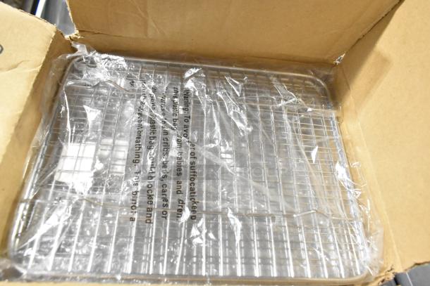 15 brand new items including Focus FPMB18SGN bracket, Update WPBB-15 pastry brush, wire pan grate, poly funnel.