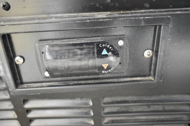 2019 Habco SE18 reach-in cooler control panel, featuring colder and warmer temperature settings.