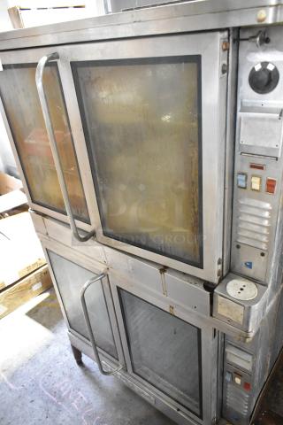 2 Blodgett EF-111 Stainless Steel Commercial Electric Powered Full Size Convection Oven w/ View Through Doors, Metal Oven Racks. 440 Volts, 3 Phase. 2 Times Your Bid! - Item #1217117